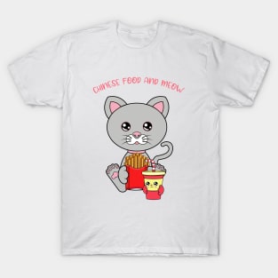 All I Need is fries and cats, fries and cats T-Shirt